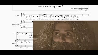 Brian David Gilbert Karen Han  have you seen my laptop sheet music [upl. by Lraed432]