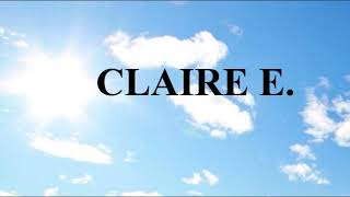 Claire E  January 17 2023 [upl. by Sadick39]