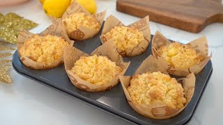 Bakery Style Lemon Muffins moist and velvety [upl. by Farhsa30]