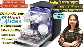 Best Dishwasher In India  Midea Dishwasher Full Review  Midea Dishwasher 14 Place Demo [upl. by Evelunn]