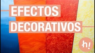 4 efectos decorativos para la pared · Handfie DIY [upl. by Cappello]