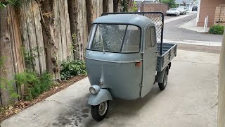 1963 Piaggio Ape AC4 Overview [upl. by Toiboid]