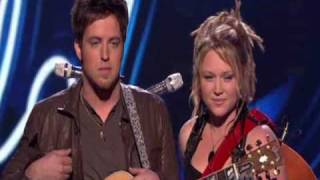 Crystal Bowersox amp Lee DeWyze  quotFalling Slowlyquot [upl. by Tanney]