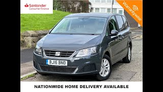 2016 SEAT Alhambra 20 TDI Ecomotive S Euro 6 ss 5dr BJ16BND  Premier Car Sales Ltd Preston [upl. by Yendys]