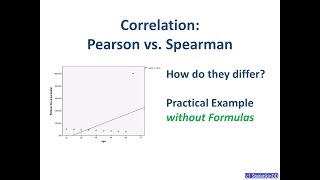 Correlation Pearson vs Spearman [upl. by Anyalram532]