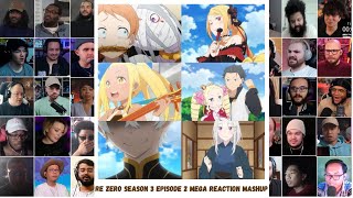 Re Zero Season 3 Episode 2 MEGA Reaction Mashup  りゼロ から始める異世界生活 3期 2話 リアクション [upl. by Rhoades]