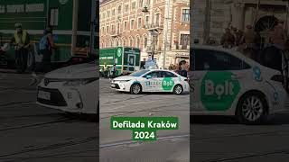 Defilada Kraków 2024 Konie kraków małopolska shorts shortlines [upl. by Kcirrad]