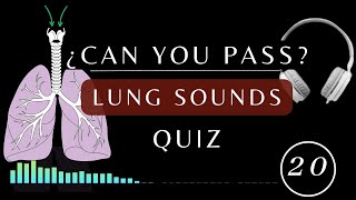 Name That Lung Sound Quiz  Normal and Abnormal lung sounds types respiratory [upl. by Adilen186]