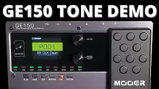 Mooer GE150  Preset Tone Demo [upl. by Claude824]