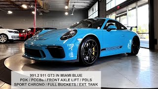 2018 Miami Blue GT3 9912  Walkaround Startup Idle [upl. by Nnyled]