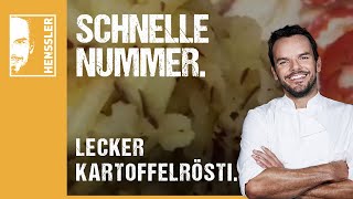 Schnelles KartoffelröstiRezept von Steffen Henssler [upl. by Sheree]