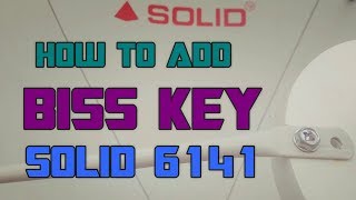 How To Put Biss Key In SOLID 6141 FTA Box  100 Working [upl. by Lehcar79]