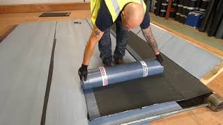 Euroroof Duo Self Adhesive Underlay Installation Demonstration [upl. by Prudhoe755]