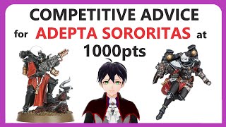 The Most Powerful Adepta Sororitas 1000 point Army Lists in 40k 10th edition [upl. by Sucrad3]