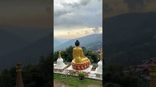 Amazing view from buddhist monastery Kalimpong ⛰️ view mountains kalimpong ranjitchhetri [upl. by Kcyred]