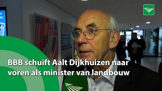 BBB schuift Aalt Dijkhuizen naar voren als minister van landbouw [upl. by Nnylecoj]