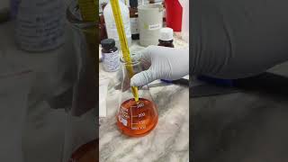 Titration chemistry technology youtube youtubeshorts [upl. by Aynotak]