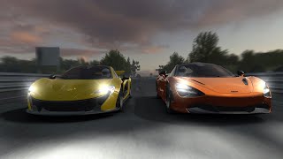 McLaren 720S vs McLaren P1™ at Circuit de la Sarthe  Real Racing 3 [upl. by Alexine801]