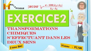 exercice 2 réactions deux sensconductivitéconductivitéacidobasique [upl. by Phineas907]