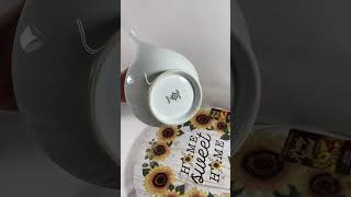 Vintage New NORITAKE Savannah 2031 Platinum Rim Floral Coffee Pot amp Lid Discontinued [upl. by Nickolai]