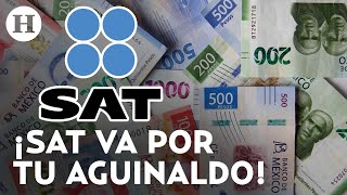 ¡Ya viene el aguinaldo 2023 Descubre cuanto te quitará el SAT de impuestos por esta prestación [upl. by Adelpho470]