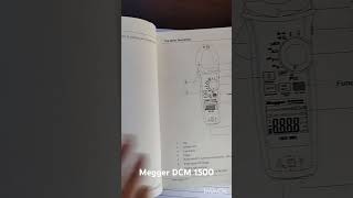 Clampmeter megger megger DCM 1500S megger clamp meter tariqkhan194 volt ampere voltmeter [upl. by Yralih101]