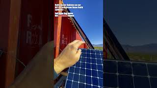 AUX Single Mini Split installed on Solar Powered Shipping Container [upl. by Laforge]