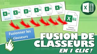 Comment fusionner plusieurs classeurs sur Excel en 1 clic [upl. by Nahsyar]