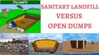 Difference between Sanitary Landfills amp Open Dumps  Advantages and Disadvantages [upl. by Reidid]