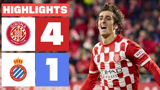 GIRONA FC 4  1 RCD ESPANYOL I RESUMEN LALIGA EA SPORTS [upl. by Abehsile608]