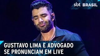 Gusttavo Lima faz live sobre acusações quoté um assassinato de reputaçãoquot  SBT Brasil 300924 [upl. by Solrac]