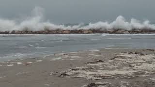 playa del Coco Postiguet Alicante during DANA 29102024 [upl. by Cirillo]