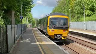 Class 165 departing Keynsham with Star Wars horn 4524 [upl. by Krm]