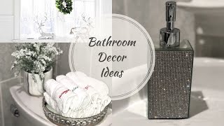 DECORATE WITH ME CHRISTMAS SMALL BATHROOM DECOR IDEAS 2018 [upl. by Rednav]