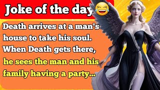 😂 Joke Of The Day  Death arrives at a mans house to take his soul  Gaming Jokes 😂 [upl. by Paluas324]