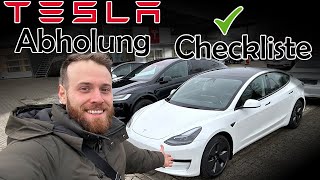 Tesla Abholung  Prüfung der Mängel bei Auto Übernahme [upl. by Grace]