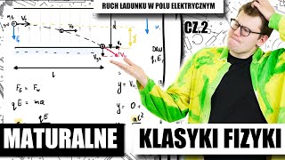 💣 Maturalne klasyki fizyki  RUCH ŁADUNKU W POLU ELEKTRYCZNYM cz2 Najważniejsze zadania maturalne [upl. by Travus]