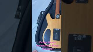 Fender Mexico Acoustasonic Player Telecaster unboxing [upl. by Ttekcirc]