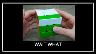 WAIT WHAT meme Rubiks cube [upl. by Atilehs750]