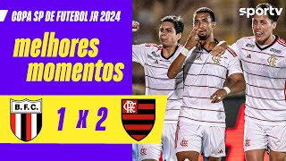 BOTAFOGOSP 1 X 2 FLAMENGO  MELHORES MOMENTOS  COPA SÃO PAULO DE FUTEBOL JR 2024  sportv [upl. by Berg]