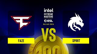 FaZe vs Spirit  IEM Dallas 2024  Group B [upl. by Hildegarde]