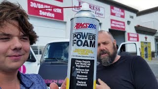 How to use AMSOIL Power Foam Engine Cleaner [upl. by Ytsanyd]