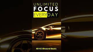 SUPERCHARGED FOCUS  40 hz Binaural Beats 40hzbinauralbeats [upl. by Enak]