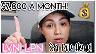 LVN  LPN PAY IN 2021  How Much Money Do LVN  LPNs make Licensed Vocational Nurse Pay Rate In CA [upl. by Salvidor]