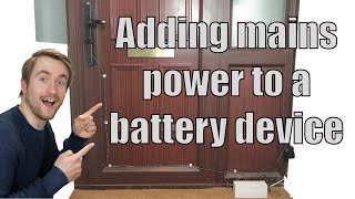 How to UPS mains power any battery powered smart device Yale conexis l1 door lock [upl. by Yursa]