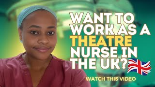 HOW TO BECOME A THEATRE NURSE IN THE UK nursinglife usrn greenscreen [upl. by Lhadnek]