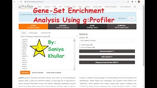 gProfiler for GeneSet Enrichment Analysis [upl. by Rodmun]