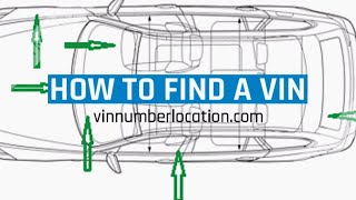 How To Find A VIN Number Location Locate the car vin chassis or frame identity number on and car [upl. by Aleahcim928]