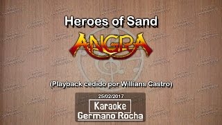 Angra  Heroes Of Sand Karaoke [upl. by Adnhoj]