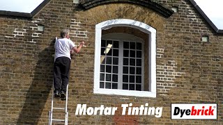 Mortar Tinting Lime Joints with Dyebrick [upl. by Magas]